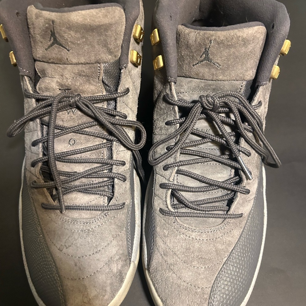 Jordan Gray and Gold Men's Shoes